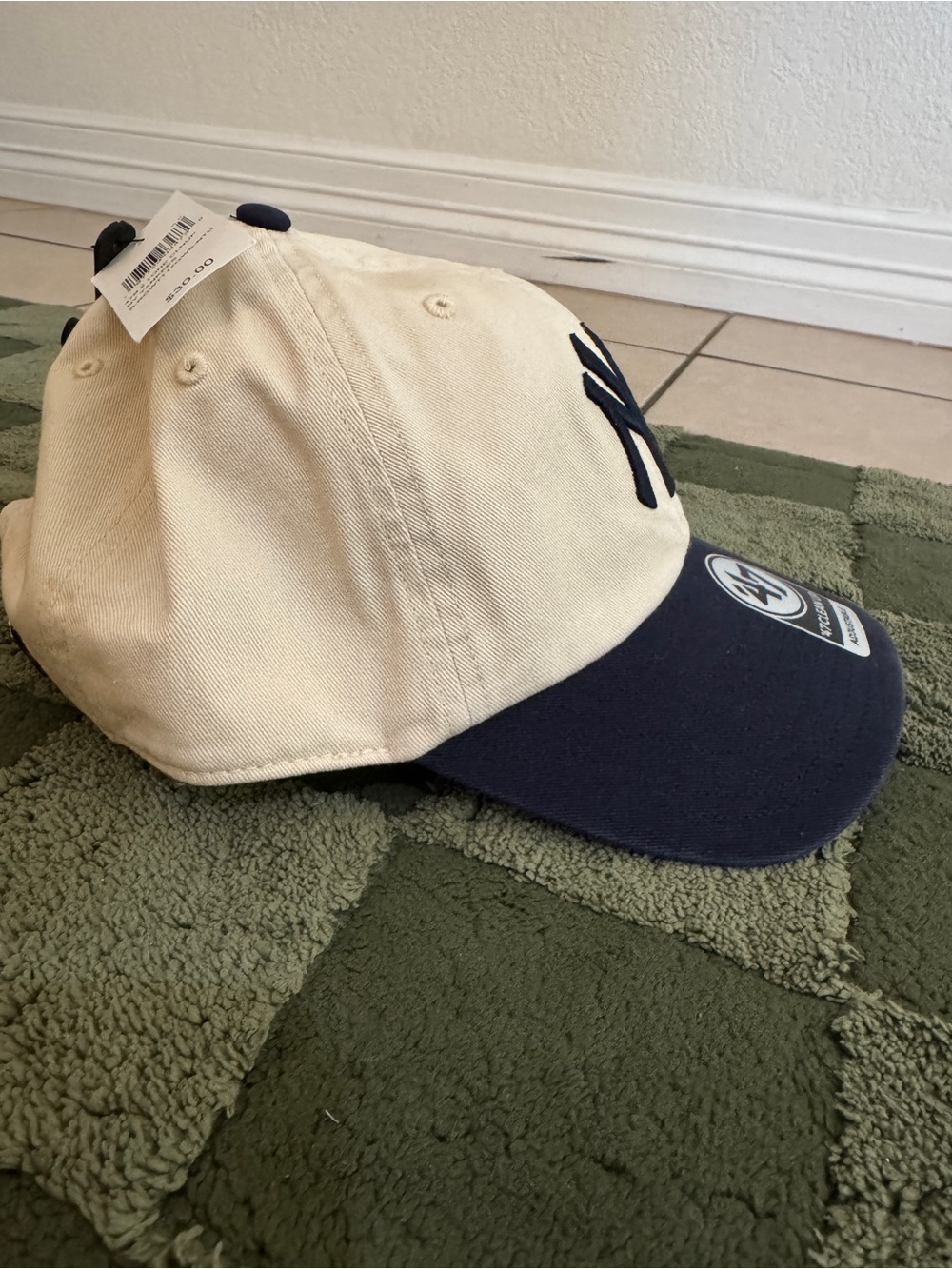 '47 Navy & Cream NY Logo Dad Cap - Picture 4 of 7